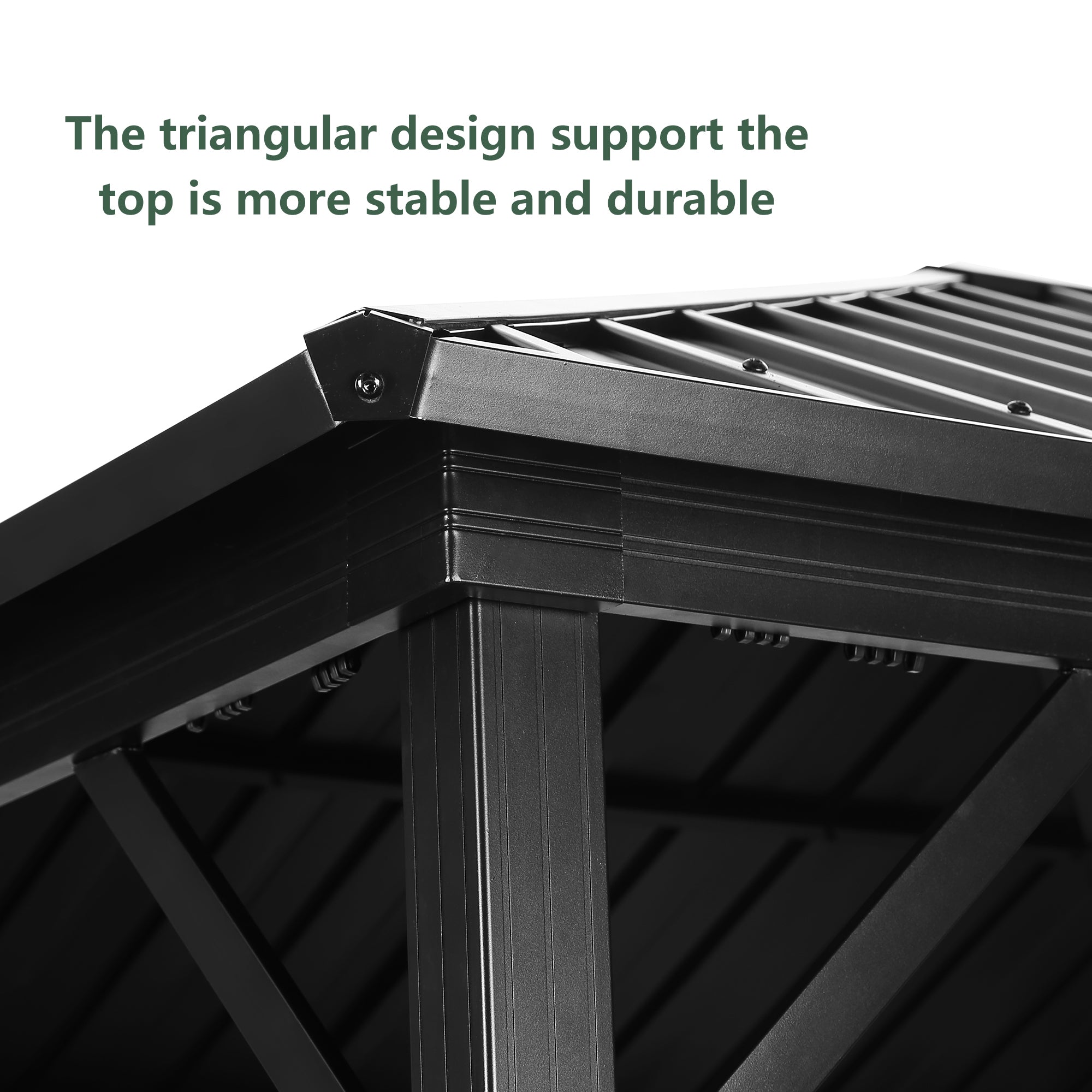 Ainfox 10*10 Ft Outdoor Gazebo With Mosquito, Single-layer top Iron Patio Gazebo