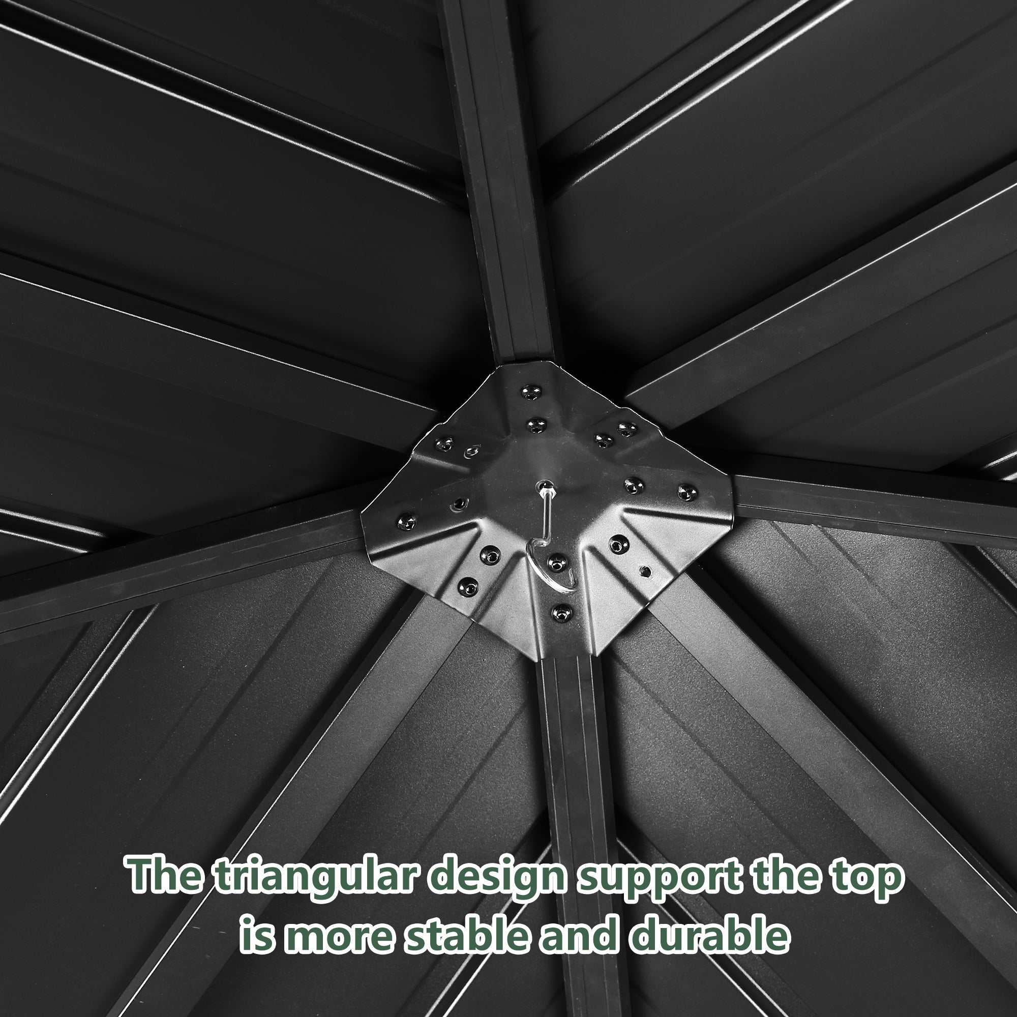 Ainfox 10*10 Ft Outdoor Gazebo With Mosquito, Single-layer top Iron Patio Gazebo