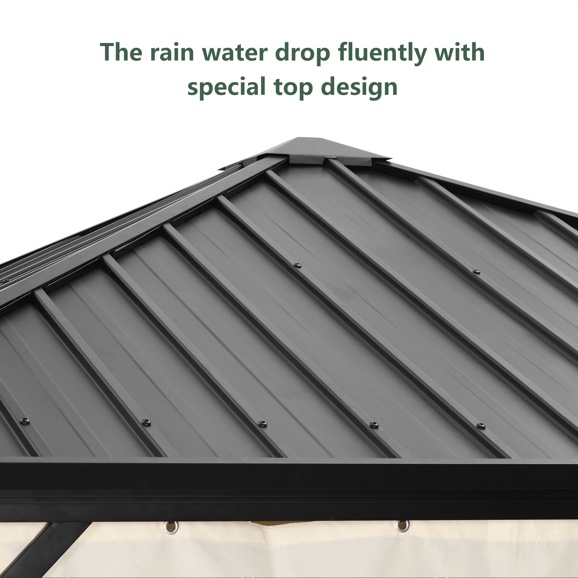 Ainfox 10*10 Ft Outdoor Gazebo With Mosquito, Single-layer top Iron Patio Gazebo