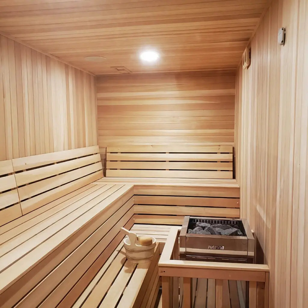 Custom Indoor Sauna Room - 4' x 7' x 8' - Finnish Sauna Builders
