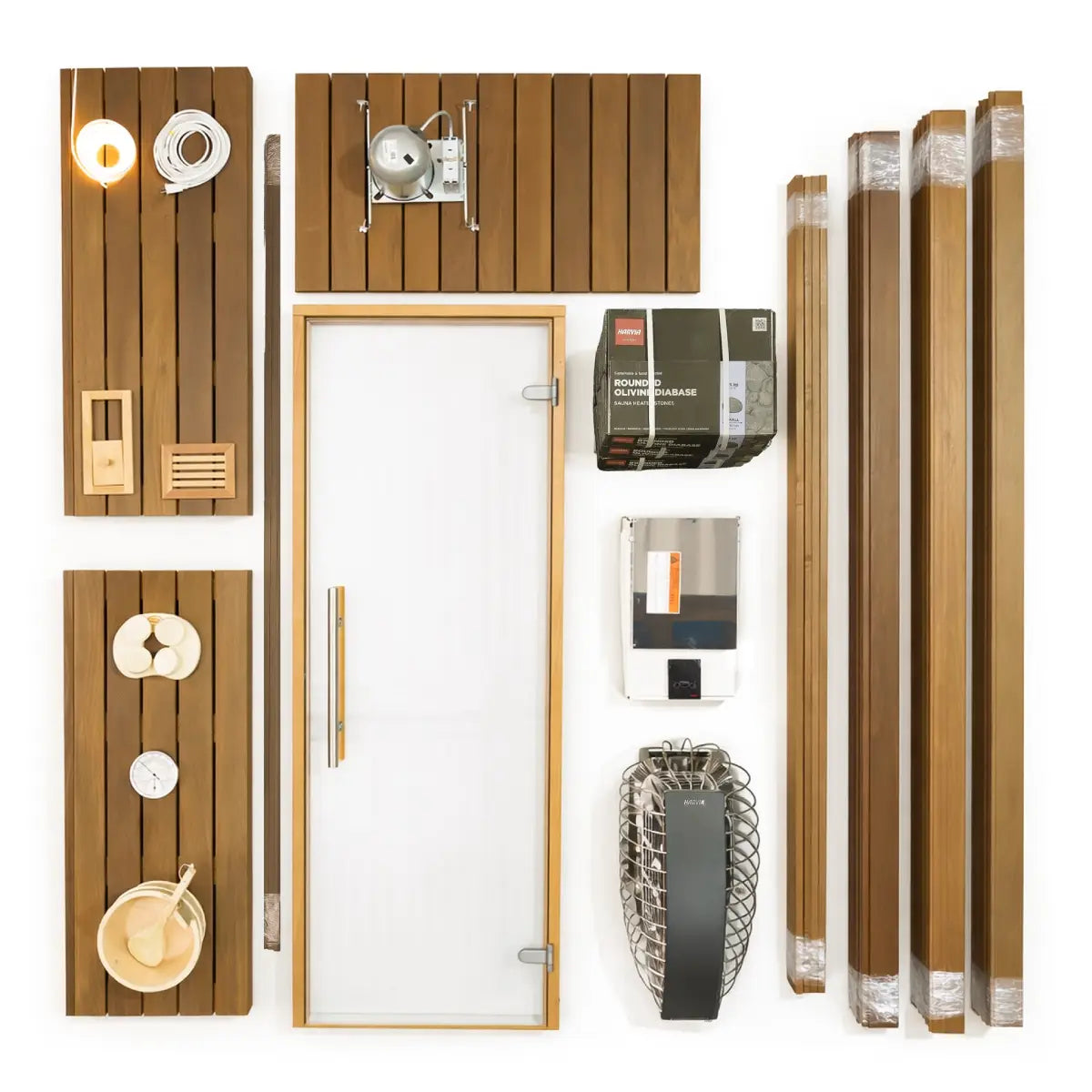 Carbon Smart Saunas - 5' x 8' x 8' - by Finnish Sauna Builders