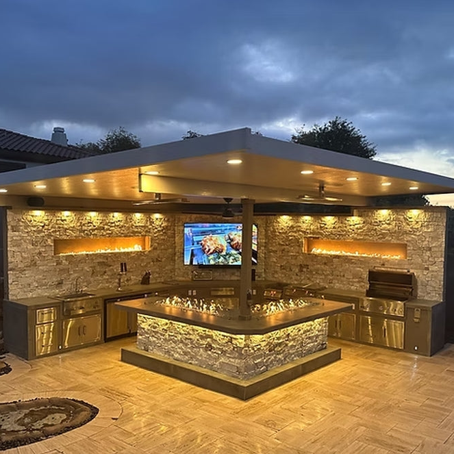 KoKoMo Luxury Outdoor Kitchen BBQ Grill Island