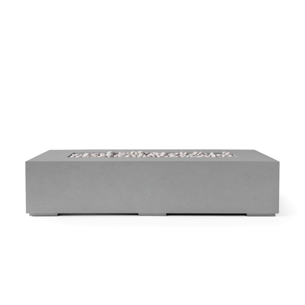HPC Sonoma Lightweight Concrete Rectangular Fire Pit
