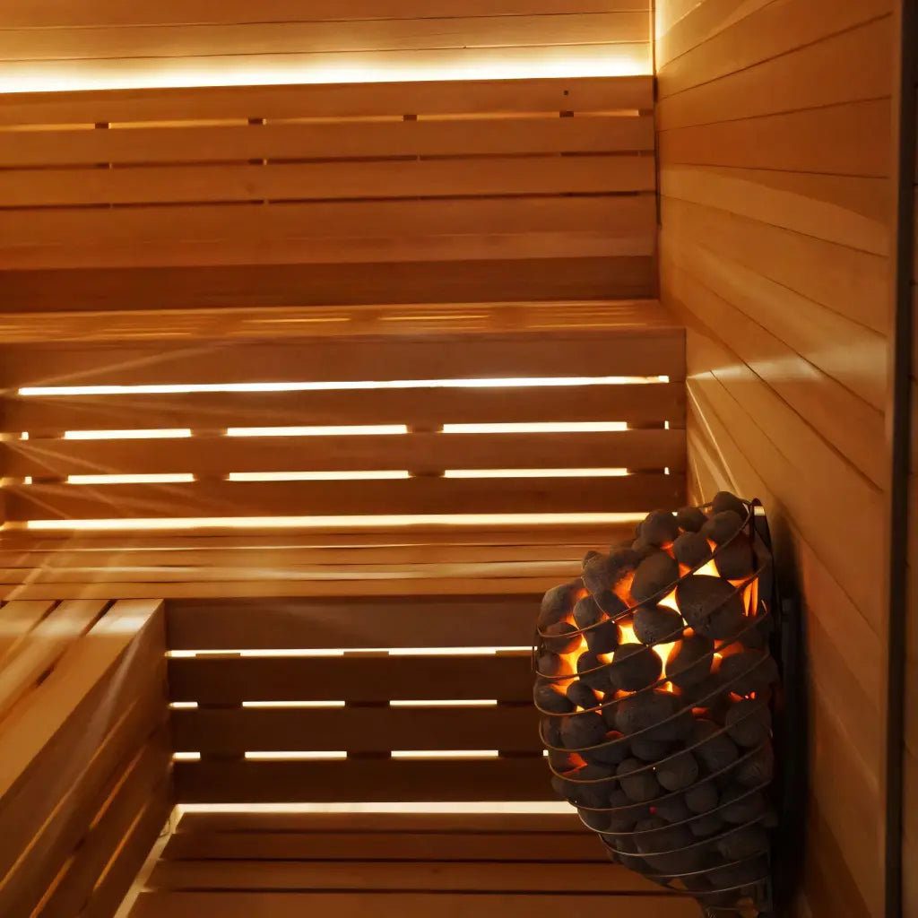 Carbon Smart Saunas - 7' x 8' x 8' - by Finnish Sauna Builders