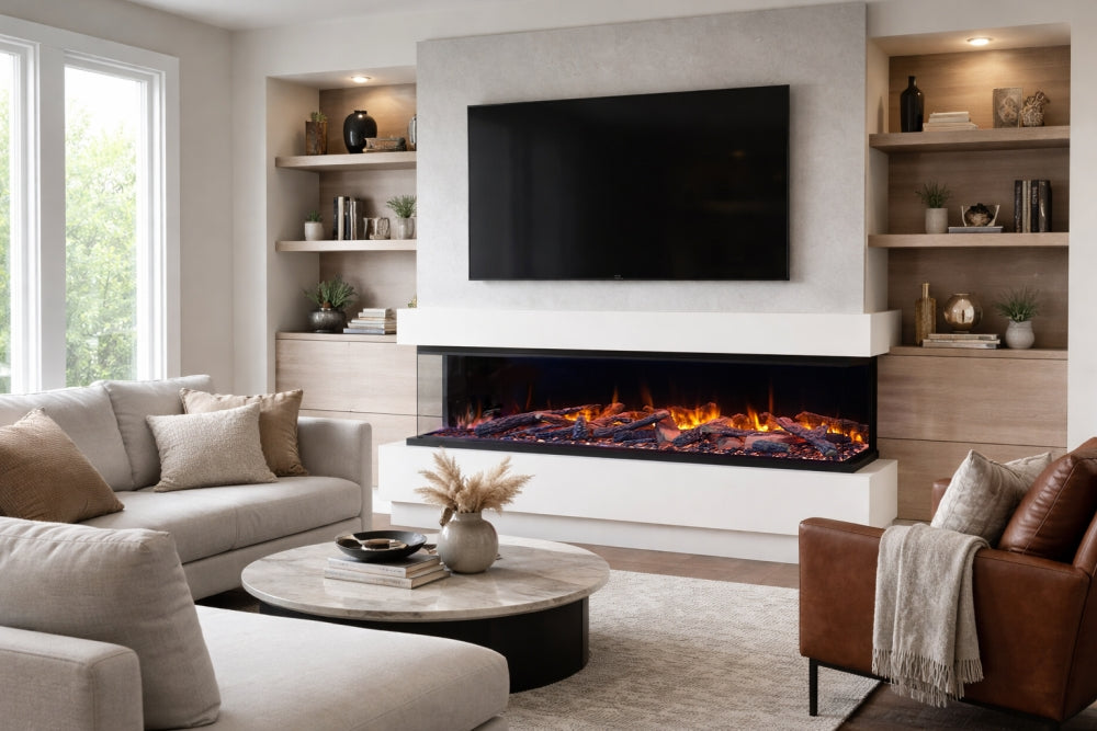 Amantii LumaForest 3-Sided Built-In Electric Fireplace