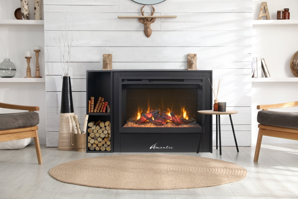 Amantii RusticStone Built-In & Insert Electric Fireplace