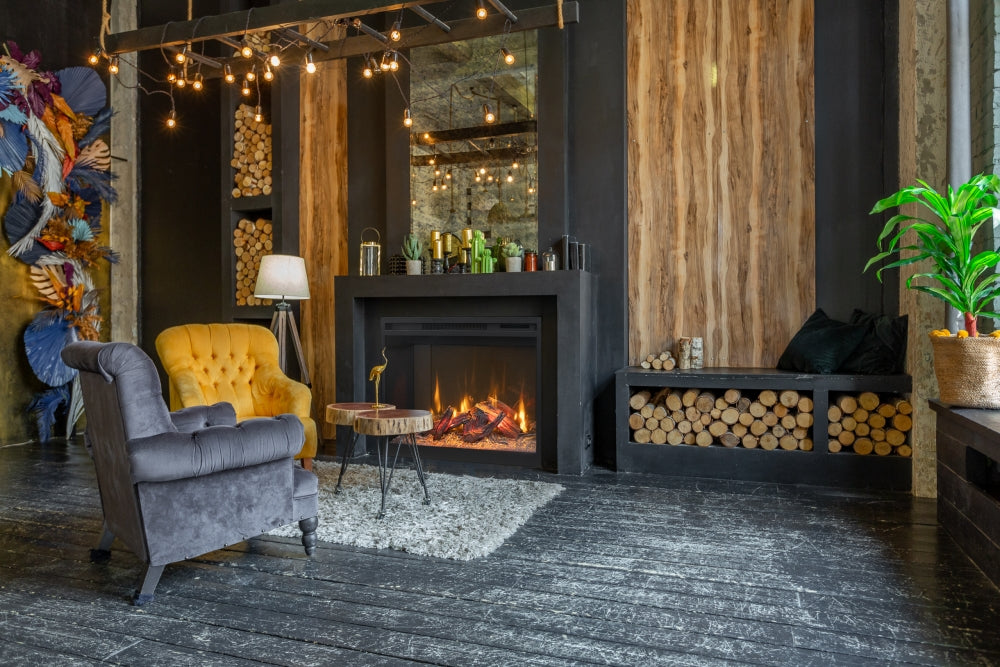 Amantii RusticStone Built-In & Insert Electric Fireplace