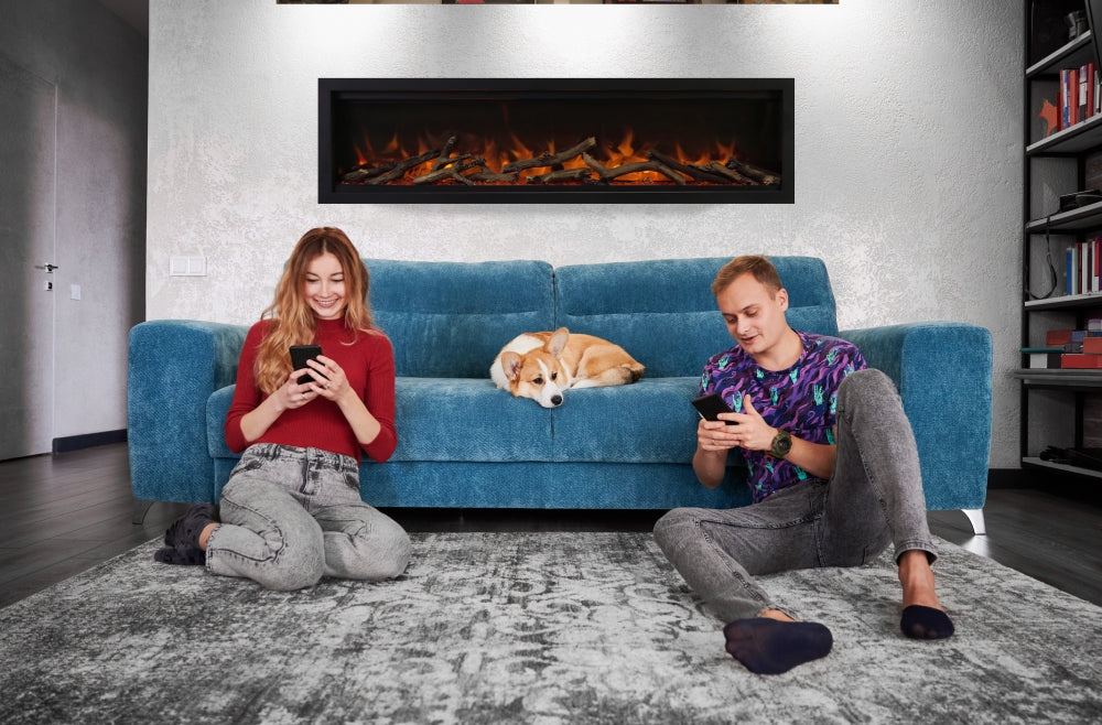 Amantii Symmetry Lumina Smart Electric Fireplace