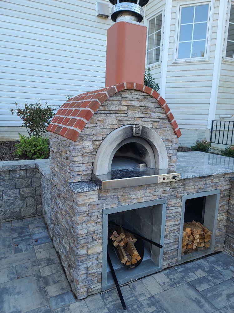 HPC Fire Di Napoli Series Hybrid Dual Fuel Wood & Gas Burning Built-In Pizza Oven (Ready to Finish)