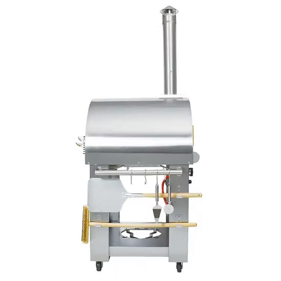 KoKoMo 32" Dual Fuel Gas or Wood Fired Stainless Steel Pizza Oven