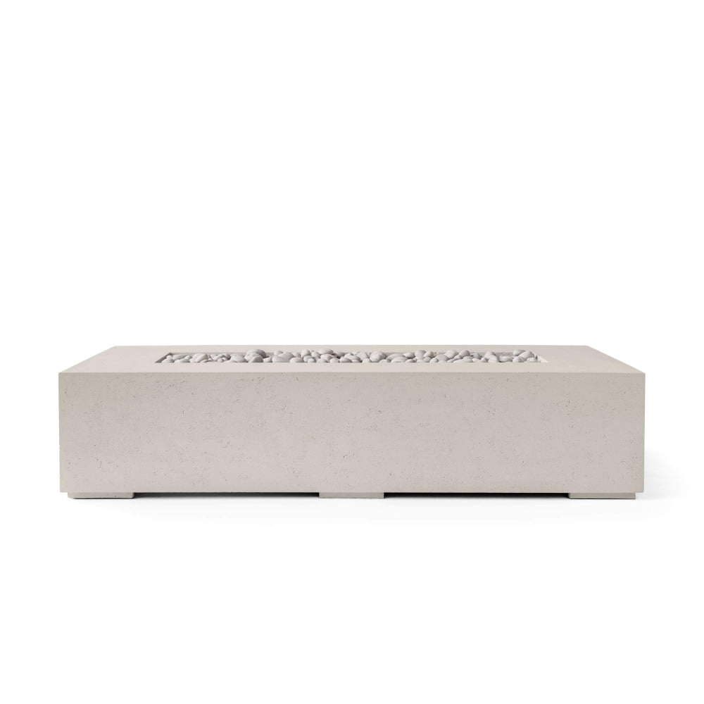 HPC Sonoma Lightweight Concrete Rectangular Fire Pit